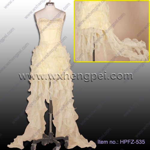 Crystal beaded corset bodice wedding dresses/evening dresses