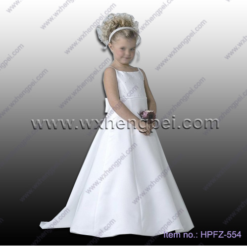 New style chic flower girl dress with fishtail