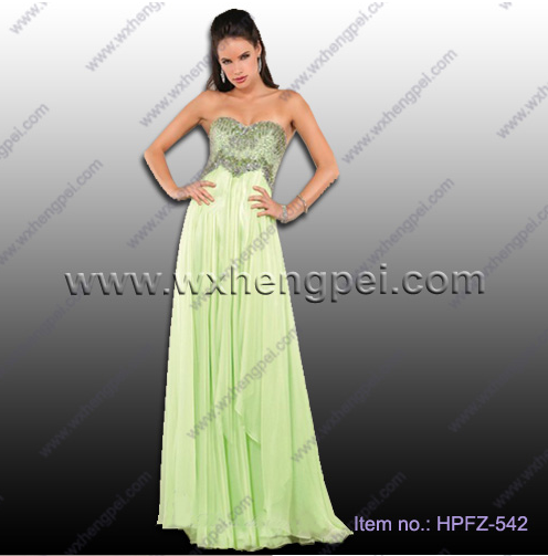 Crystal beaded corset bodice wedding dresses/evening dresses