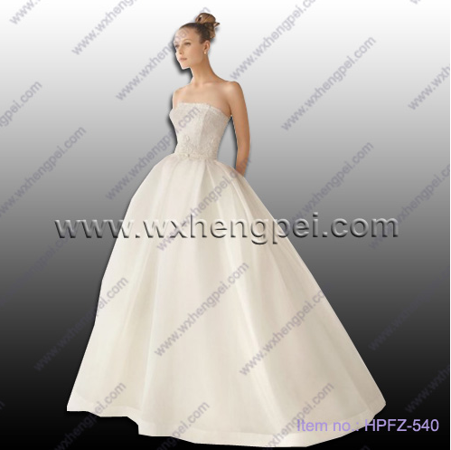 Delicate bodice ball gown lace wedding dresses/Evening dresses