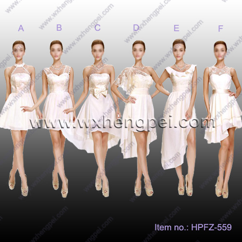The new 6 styles bridesmaid lace dresses