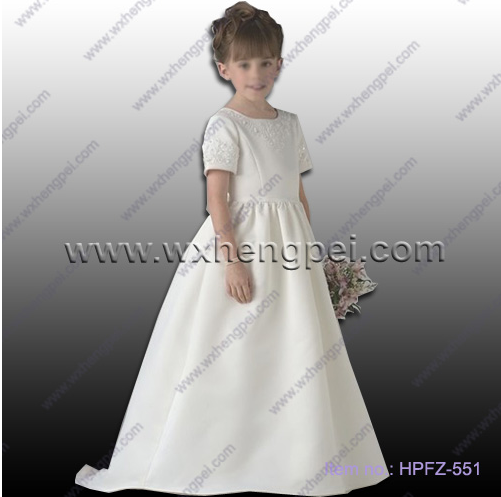 New style chic lace flower girl dress