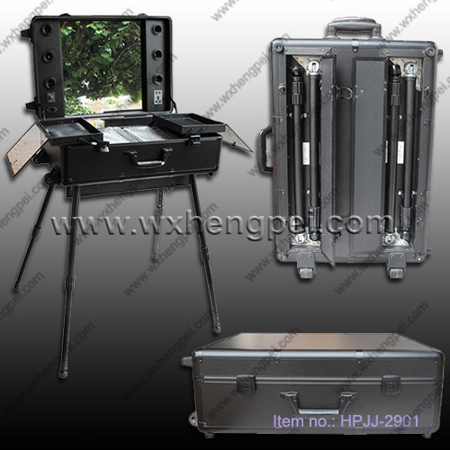 cosmetics case /trolley case /Large cosmetic case with lamps