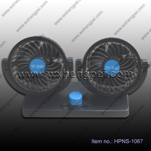 dicephalous car fan