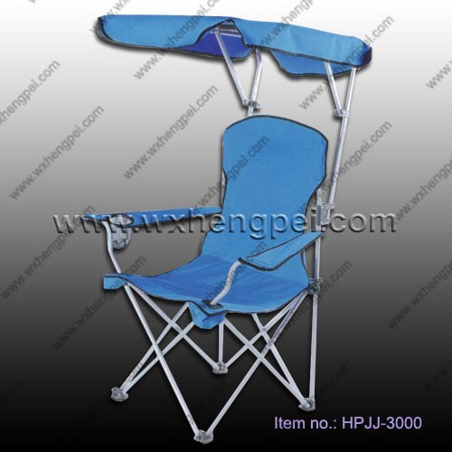 folding beach chair with awning