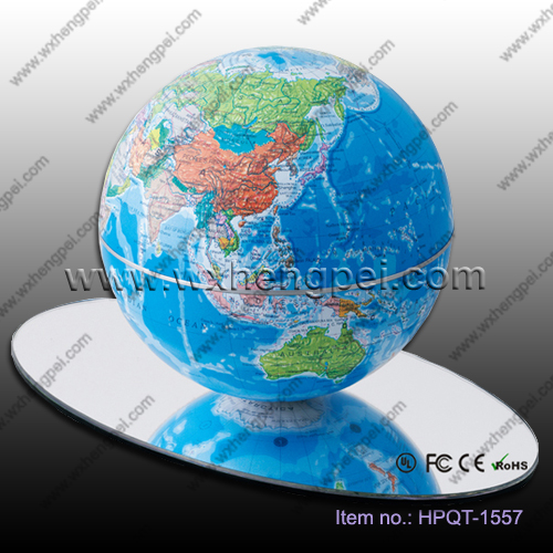 14cm/6 inches automatic rotating globe/Creative gift/Magnetic levitati