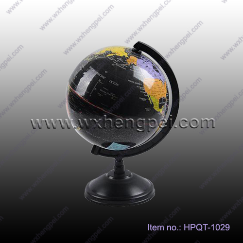 Traveler Desktop Political Globe, 5-Inch, Black (HPQT-1029)