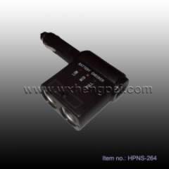 Twin Socket Adapter With USB Port & Battery Checker(HPNS-264)