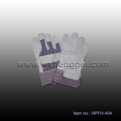 cow split leather working gloves (HPFH-404)