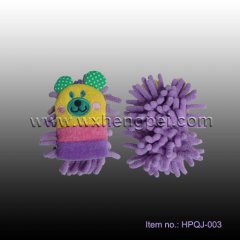 purple animal shape wash mitt for car clean (HPQJ-003)