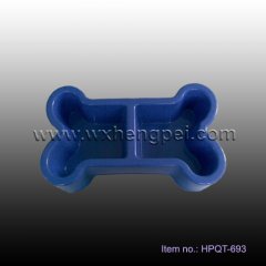 Bone shaped bowl Plastic dog bowl,pet water bowl  (HPQT-693)