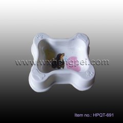 pet water bowl dog bowl plastic pet bowl (HPQT-691)