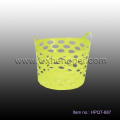 cute plastic laundry basket  (HPQT-687)