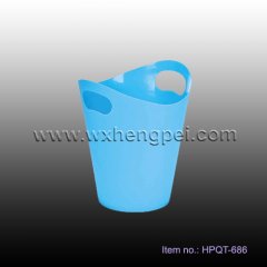 blue plastic ice bucket with stand (HPQT-686)