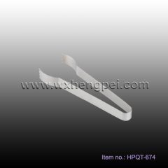 normal style transparent plastic ice tongs (HPQT-674)