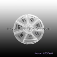 pill box  weekly pill case plastic pill case 3times pill box