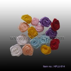 DIY ribbon flower/ make ribbon flowers/ handmade ribbon flowe