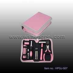 2012 new style female pink tool kits for car (HPGJ-507)