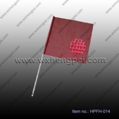 vinyl coated polyester mesh warning sign/safety pole flag/ref