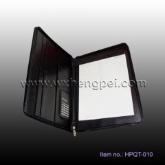 folding design ecopelle organizer with inner calculator  (HPQ