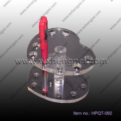 heart shape acrylic pen holder (HPQT-092)