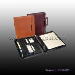 leather ecopelle organizer with pocket zipper (HPQT-005)