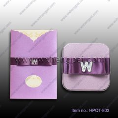 purple wedding invitation and bonbonniere(HPQT-803)