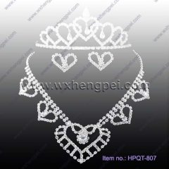 New Design Diamonds Necklace Bridal Jewelry Sets(HPQT-807)