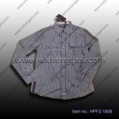 boys plaid shirt (HPFZ-1808)
