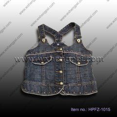 girls denim vest (HPFZ-1015)