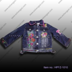 embroidered girls jacket (HPFZ-1010)