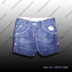 girls jeans shorts (HPFZ-1008)