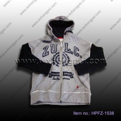 rib sleeve boys jacket(HPFZ-1538)