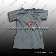 elastic collar t-shirt (HPFZ-1558)