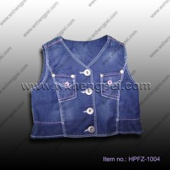 children denim vest (HPFZ-1004)