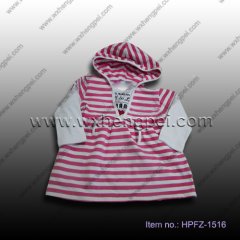 girls shirt with hood (HPFZ-1516)