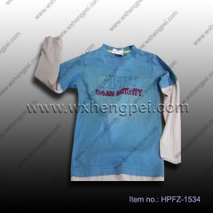 matching sleeve boys t-shirt (HPFZ-1534)