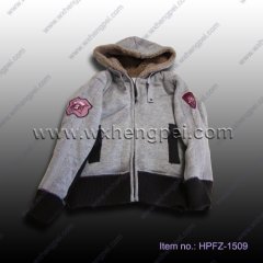 children jacket with zipper (HPFZ-1509)