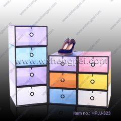 Factory price clear plastic shoe box(HPJJ-323)