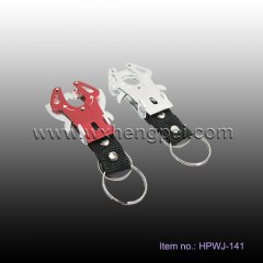 Tiger shape Carabiner keychain cluminum carabiner(HPWJ-141)