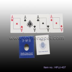Paper cards customized poker playing card (HPJJ-407)
