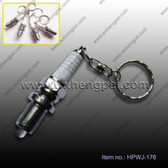 super-bright aluminum LED spark plug keychain (HPWJ-176)