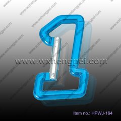1 shaped carabiner keychain (HPWJ-164)