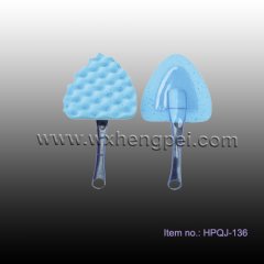triangle shape car wash sponge with PP handle (HPQJ-136)