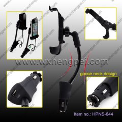 12V goose neck design car mobile holder(HPNS-644)