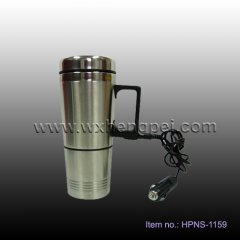 car heated mug , car 12v mug , car water mug(HPNS-1159)