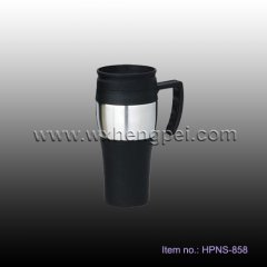 Stainless steel travel coffee mug (HPNS-858)