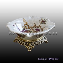 retro style fine crack ceramic ashtray (HPNS-007)