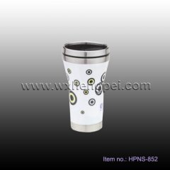 porcelain & stainless steel mug (HPNS-852)