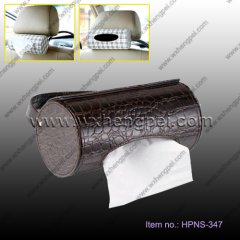 cylinder car back seat tissue organizer holder (HPNS-347)